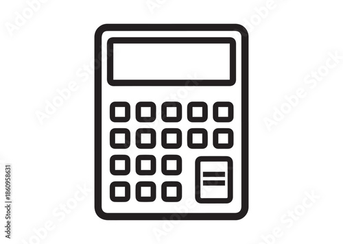 Calculator icon, Calculator silhouette vector
