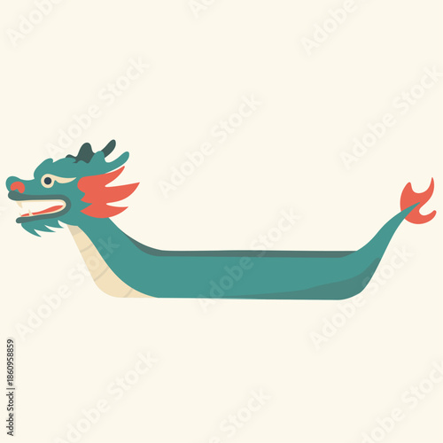 Dragon Boat Traditional Festival Vector