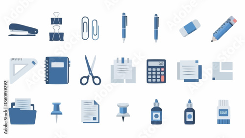 Stationery Items Collection - Essential Office and School Supplies.