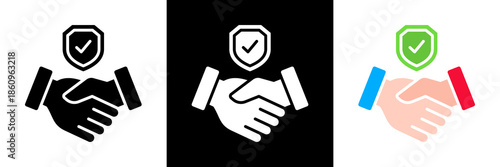 Integrity Icon Set Glyph vector Illustration 