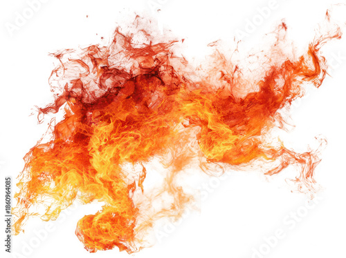 Φωτογραφία Set of burning fires of flames and sparks on transparent background