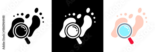 Track Icon Set Glyph vector Illustration 