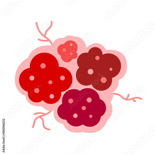 cancer tumor cell developing concept