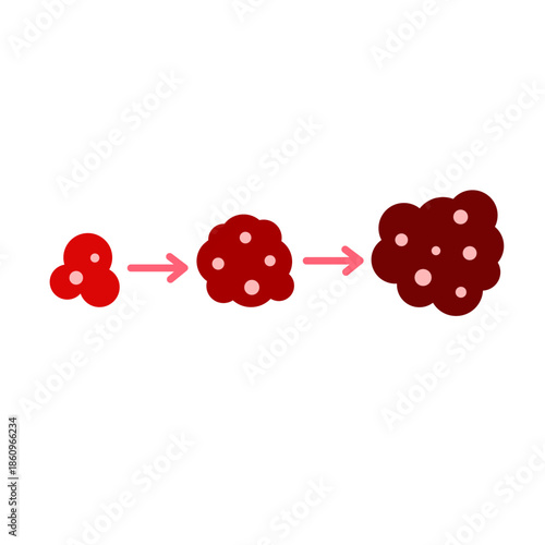 cancer tumor cell developing concept
