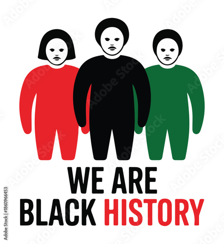 Black History Month People Silhouette