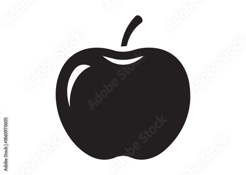 Apple icon, Apple silhouette vector