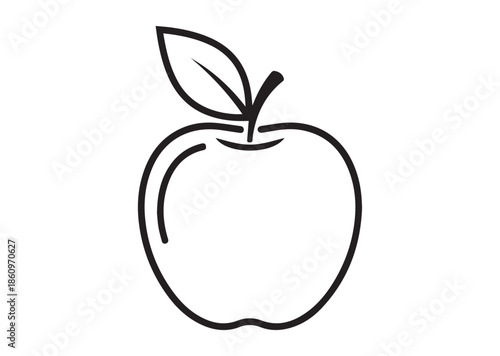 Apple icon, Apple silhouette vector