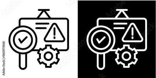 Problem Statement Iconset White Style Collection