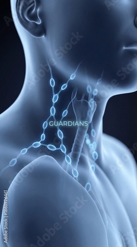 Anatomical depiction of the...