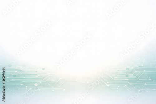 Abstract Blue Network Connection Background with Nodes