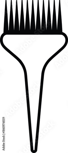 Hair Dye Brush Illustration for Salon and Styling