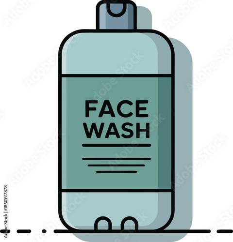 Gentle Face Wash Cleanser Bottle for Clear Healthy Skin