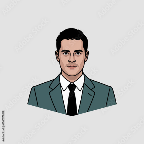 Professional Businessman Portrait in Elegant Modern Suit