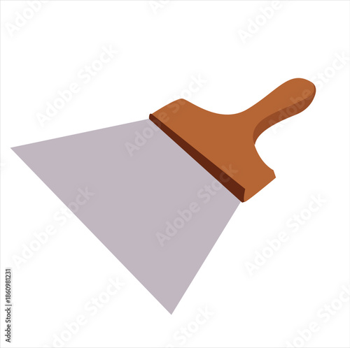 carpenter's spatula. carpenter's spatula. putty knife tool for construction
