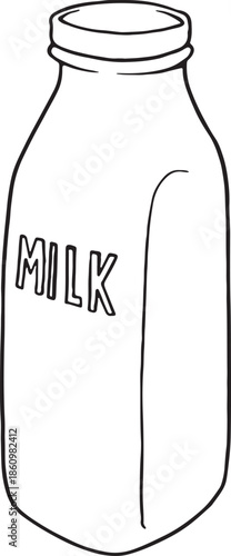 Minimalist chocolate and milk line art vector set. Featuring bars, splashes, spread jar, and bottles. Perfect for icons, coloring pages, and packaging. Scalable EPS for creative designs.