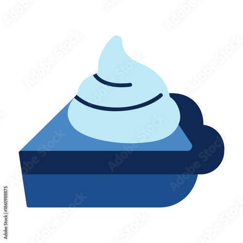 pie slice with whipped cream