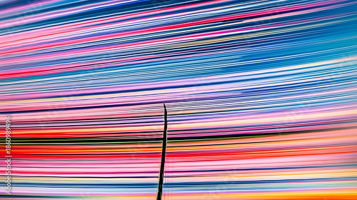 Vibrant tornado in motion