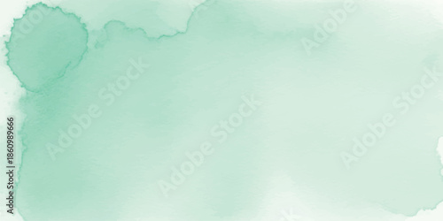 Textured Mint Green Watercolor Background with Sharp Bleeds and Wet Ink Effects