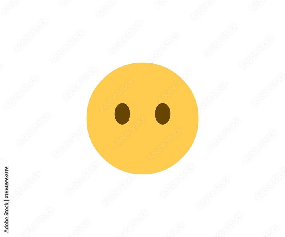 Fototapeta premium Happy yellow smiley face with an egg on a white background