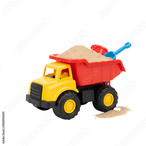 Kids' Sand Truck & Shovel Play Set on white background