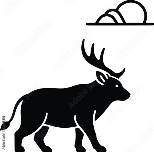 silhouette of deer, world wild life day