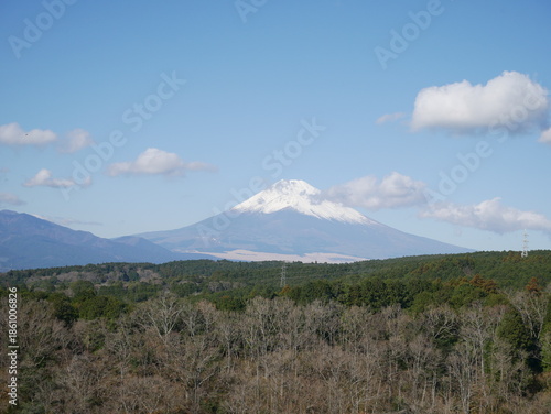 三島スカイウォークから見る富士山（静岡：三島）