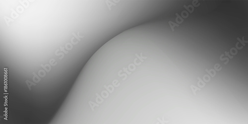 Black abstract background design. Modern wavy line pattern (guilloche curves) in monochrome colors. Premium stripe texture for banner, business backdrop. Dark horizontal vector template