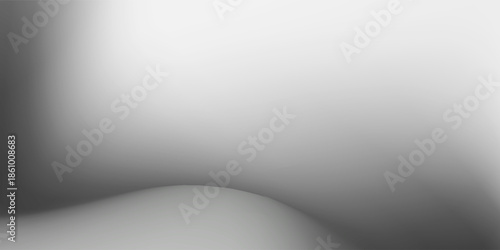 Black abstract background design. Modern wavy line pattern (guilloche curves) in monochrome colors. Premium stripe texture for banner, business backdrop. Dark horizontal vector template