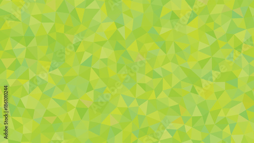 Vibrant Green Polygonal Pattern Abstract Background with Geometric Triangles vector illustration
