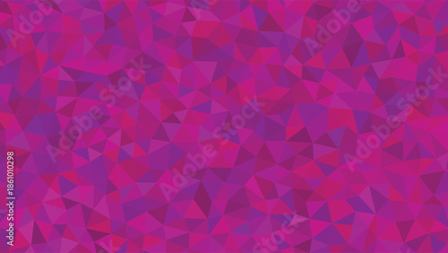 Vibrant Magenta and Purple Geometric Low Poly Triangle Pattern Background vector illustration