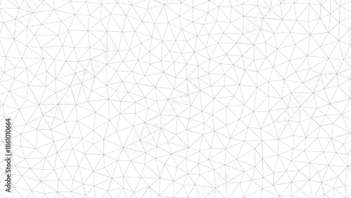 Complex geometric pattern of interconnected triangles on a white background lines