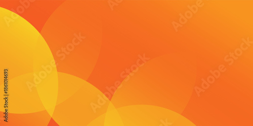Minimal geometric background. Orange elements with fluid gradient. Dynamic shapes composition. Eps10 vector
