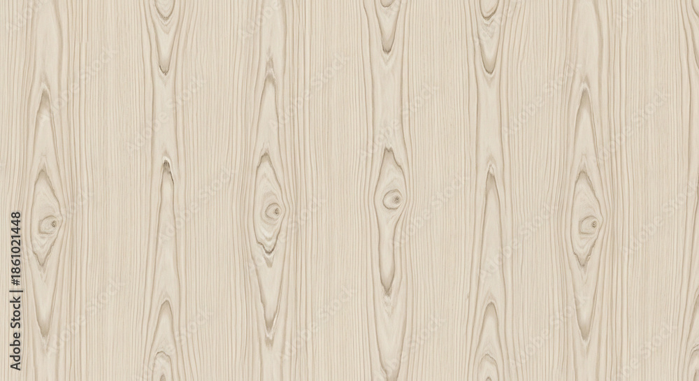Fototapeta premium Wood grain texture with repeating eye shapes in light beige color repeating pattern