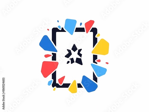 デジタルタブレット デザイン 白背景 イラスト