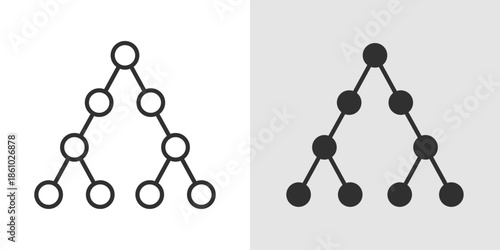 Decision Tree Icon representing logical branching, data-driven decisions, analytics, and process modeling in business or technology contexts.