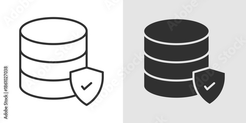 Data Protection Icon representing secure data management, cybersecurity, privacy safeguarding, and safe handling of digital information.