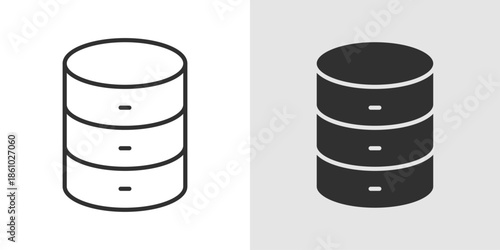 Database Icon representing computer screens, workstations, digital interfaces, and technology setups.
