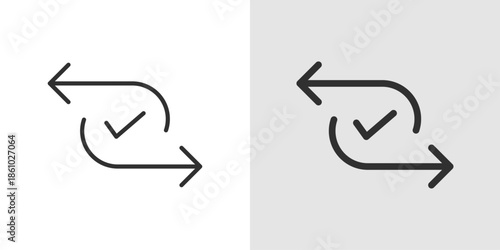 Data Sync Icon representing synchronization, real-time data updates, cloud integration, and seamless data exchange between devices or systems.