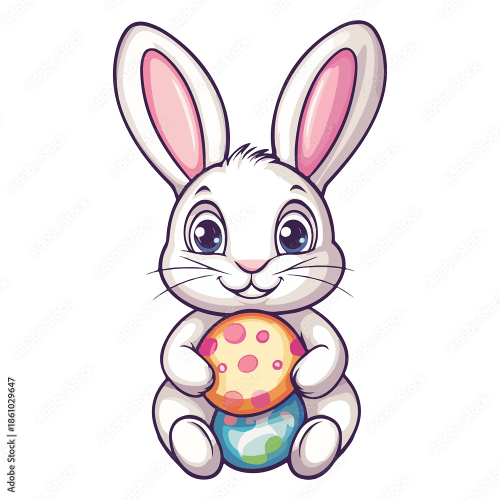 Obraz premium rabbit, easter, festival, animal, easter egg, vector, transparent background, egg, bunny, mammal, pet, fluffy, small, cute, furry, rodent