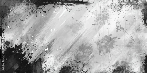 Grunge textured wall with water drops and splashes on a gray aged surface featuring dirty paint and a cold vintage pattern