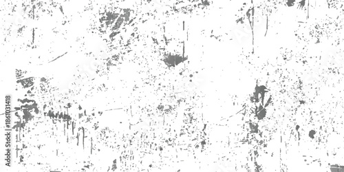 A vintage dark grunge wall texture design featuring a rough black ink splatter pattern with a dirty paint effect and an old paper border illustration for a textured wallpaper background