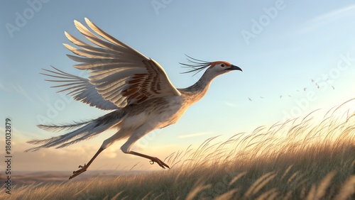 Gudi Fluttering Against Clear Morning Sky