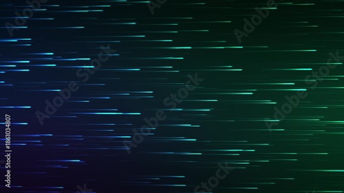 Abstract glowing lines in motion with digital gradient background effect