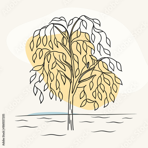 autumn tree vector