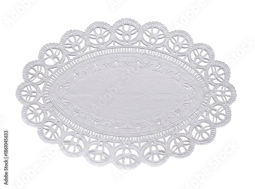Oval lace doily transparent background cutout png