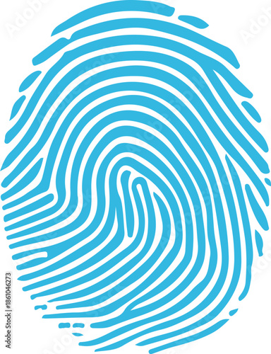 Finger Print Icon. Identity, authorization or privacy concept. Modern style. Finger prints scanning concept. scan or scanner for lock secure security logo. Digital fingerprint, identification.