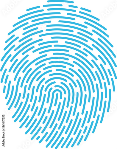 Finger Print Icon. Identity, authorization or privacy concept. Modern style. Finger prints scanning concept. scan or scanner for lock secure security logo. Digital fingerprint, identification.