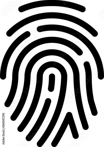 Finger Print Icon. Identity, authorization or privacy concept. Modern style. Finger prints scanning concept. scan or scanner for lock secure security logo. Digital fingerprint, identification.