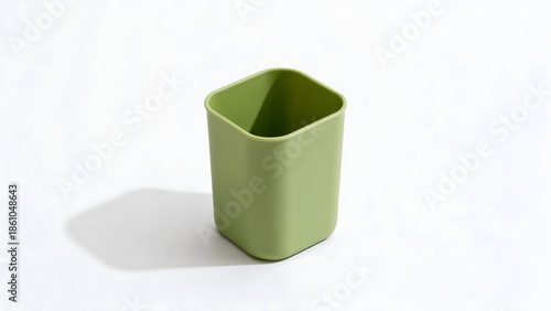 Green Square Plastic Container