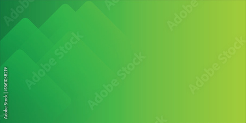 Vibrant Green Gradient Background With Layered Mountain-Like Shapes for Visual Design eps10